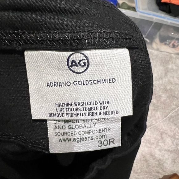 AG Knit Luxe Denim Leggings Black Sz 30R - Picture 8 of 12
